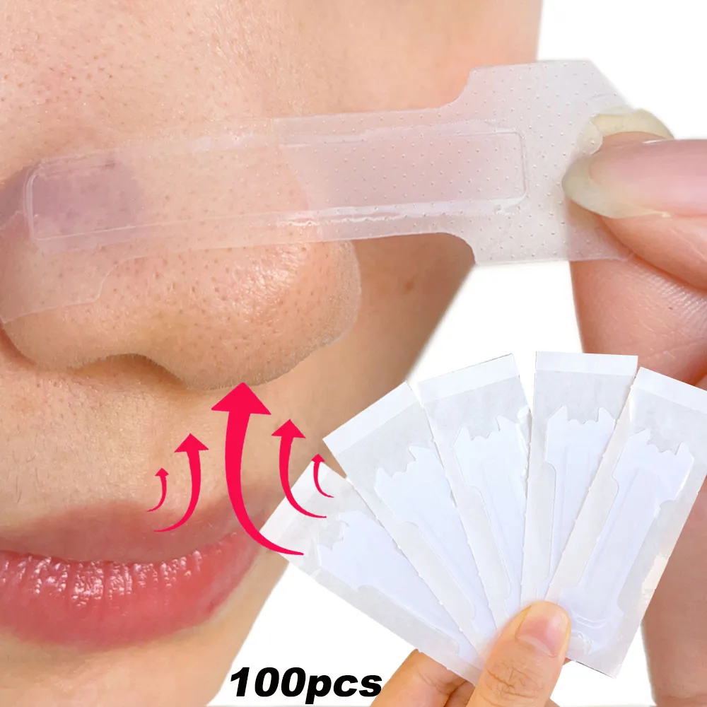 10/20/50100pcs Breathing Nasal Strips Anti-Snoring Transparent Airway Nasal Strip Easier Breath Sleep Aid Decive Nose Patch Tool