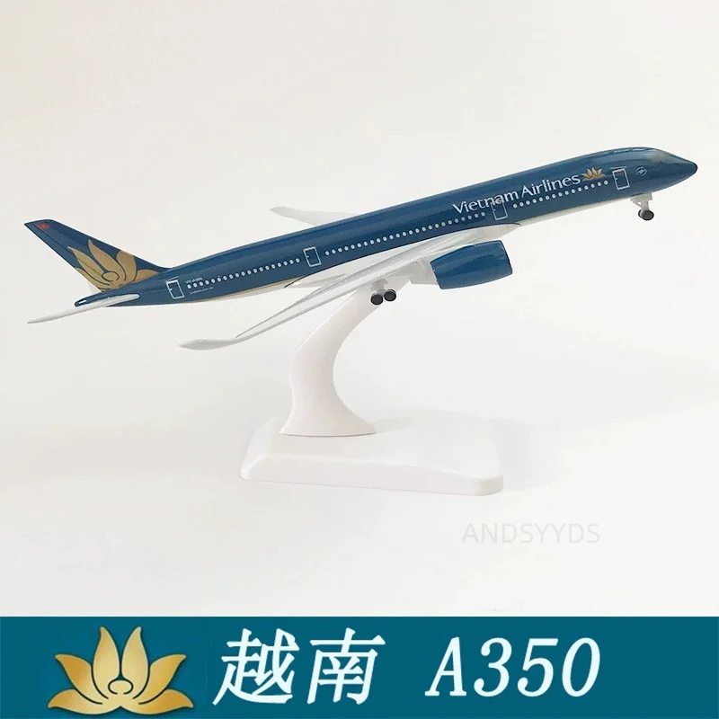 Airbus A350 20cm Vietnam Airlines Aircraft Model Toy 350 Alloy Model Planes With Landing Gear Aircraft Models Collection
