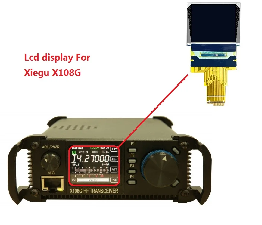 

OLED LCD Screen Display For Xiegu X108G lcd