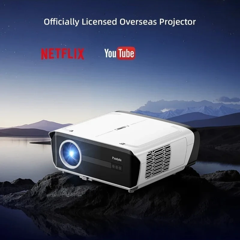 Native 1080P 1850ANSI Beam Portable Projector Auto Focus Smart Linux OS Official Netflix Home Cinema Projector 4K 2GB 64GB WIFI6