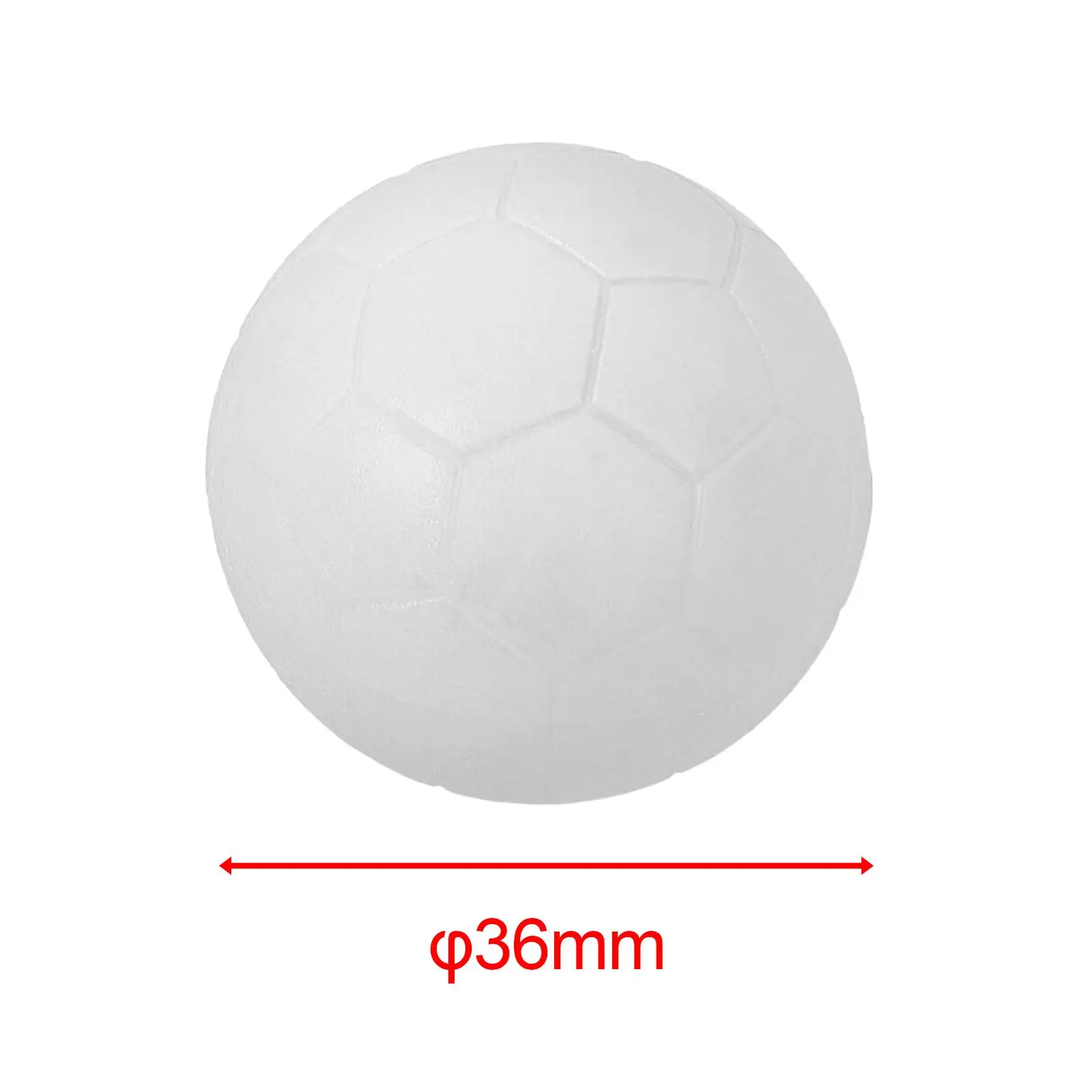 Fotografia 7: 4 unidades de bolas de futebol de mesa clássicas 36 mm bolas de pebolim branco jogo de mesa texturizado