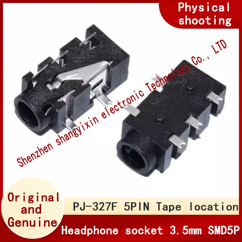 PJ-327F Headphone socket 3.5mm jack Patch Audio socket PJ327F 5-pin 4-section host audio socket