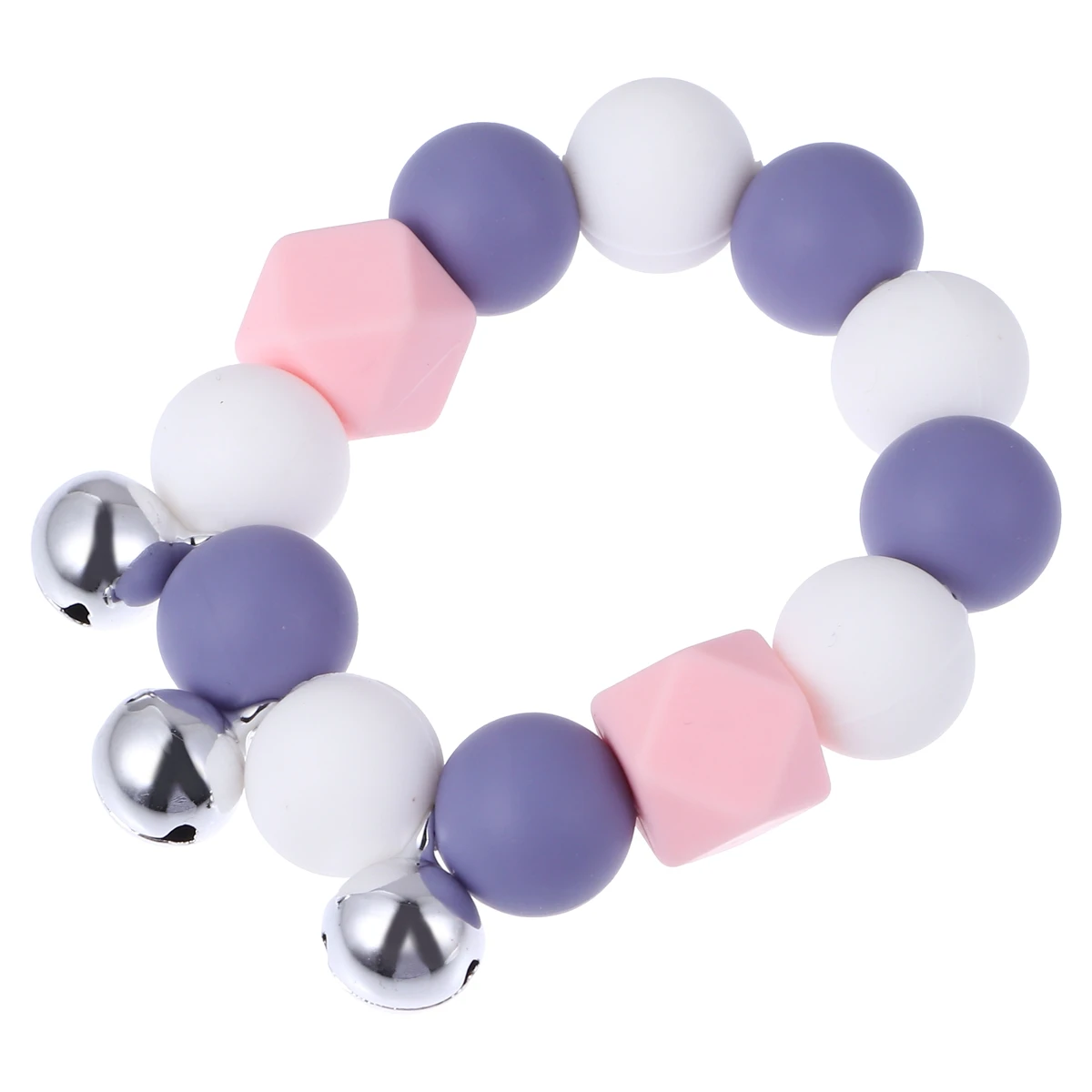 

Silicone Teether Baby Teething Toy Wristband Bracelet Teether Ring Pendant Chew Toy Infant Soother Bright Color Training