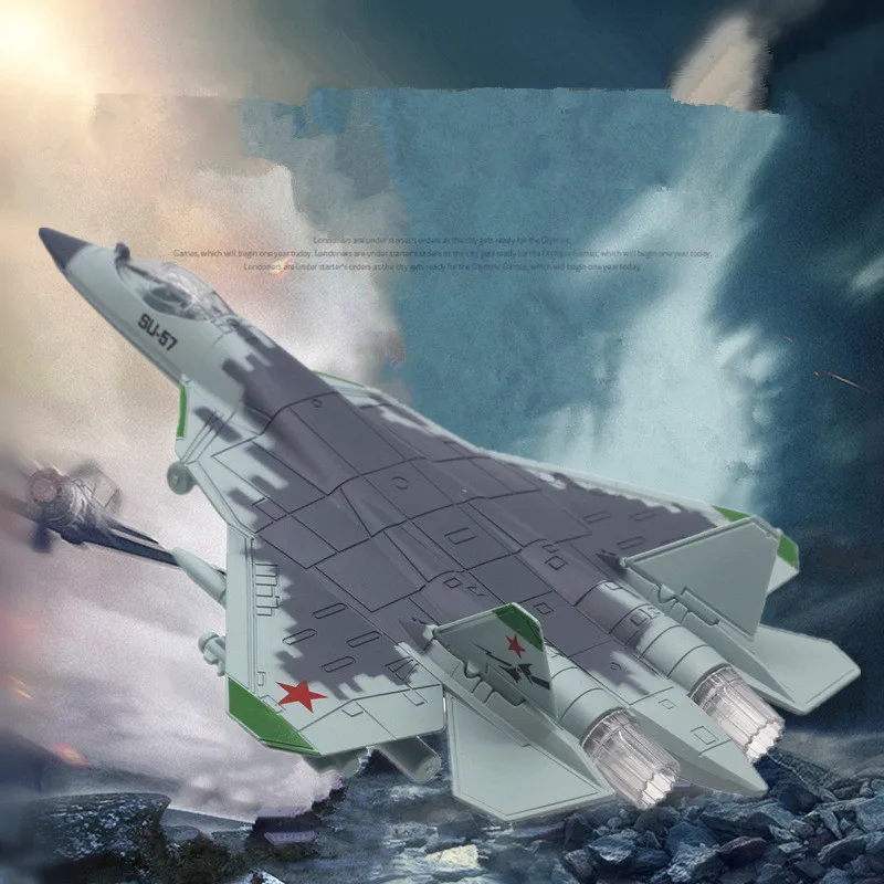 

1:144 сплав, модель российского истребителя Су 57, военные украшения самолетов, изысканные игрушечные подарки, оптовая продажа
