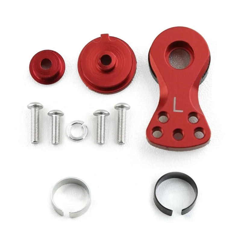 Logam 25T Adjustable Servo Saver lengan klakson untuk TRAXXAS TRX-4 Axial SCX10 1/10 mobil RC Model helikopter bagian perahu, 3