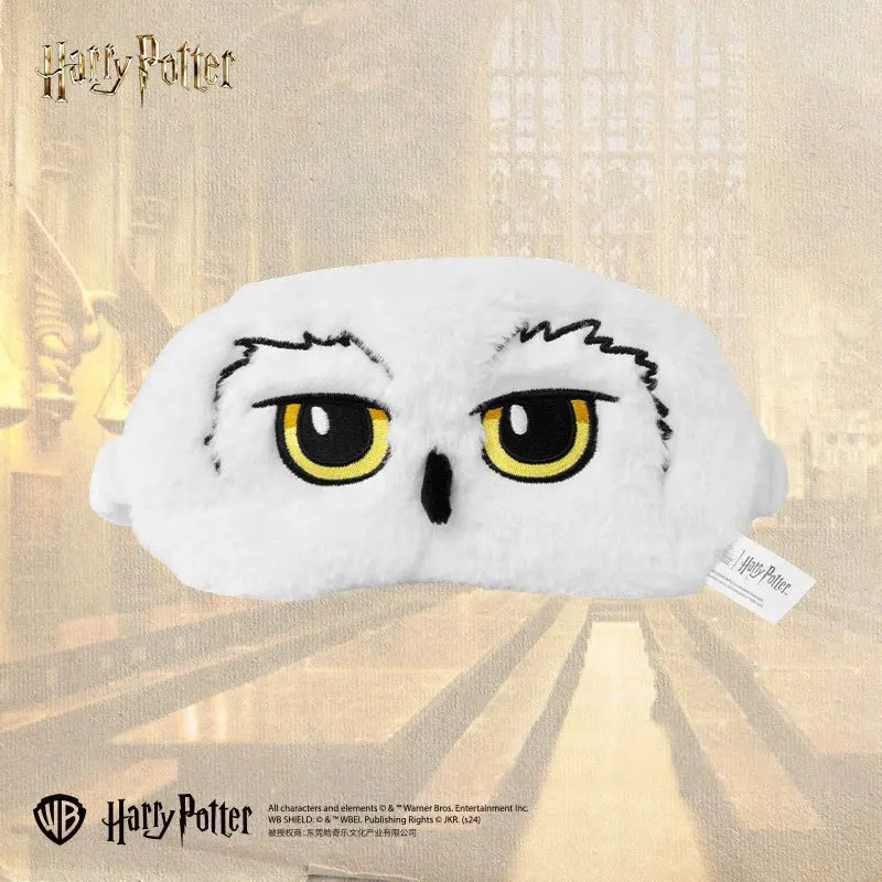 

Genuine Harry Potter Plush Eye Mask Kawaii Hedwig Merchandise Sleep Goggles Light-Blocking Patch Sleep Goggles Gifts for Girls