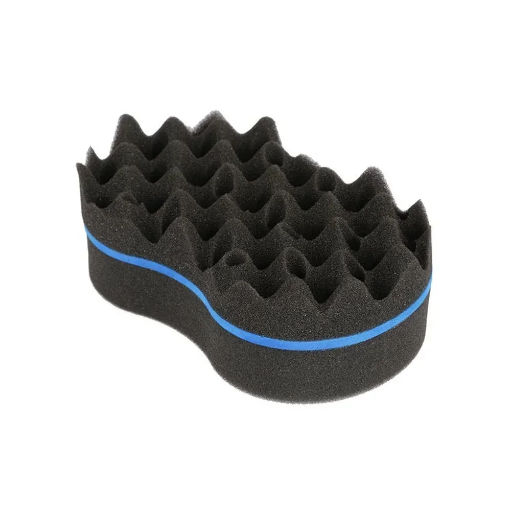 Oval Double Sides Magic Twist Hair Brush Sponge Brush for Natural Afro Coil Wave Dread Sponge Brushes Hair Braids Braiding Hair image 3