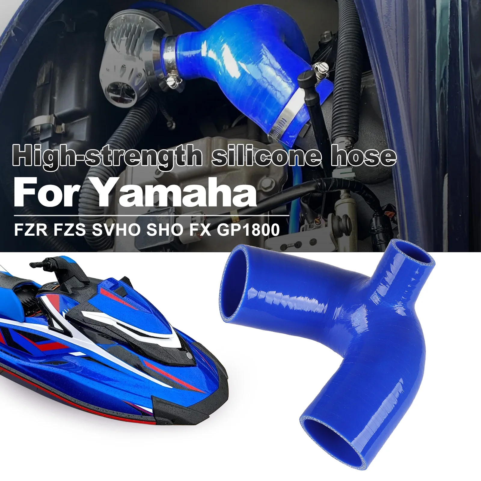 Blu 5mm 0.19 "Spessore Turbo Silicone Intercooler Kit Tubo Per Yamaha BOV WAVERUNNER FZR FZS SV00-SHO FX Accessori Moto