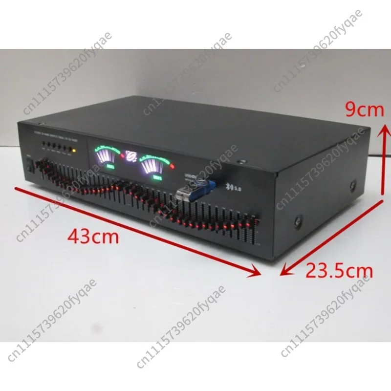 Bluetooth 5.0 Lossless Stereo EQ Audio Equalizer, Dual 20 Band HiFi Sound Processor for Home Audio, TF Card Supported