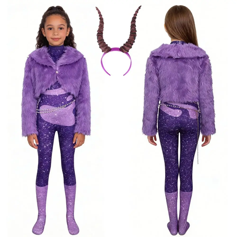 Volwassen kinderen Gazelle Cosplay hoofdband kostuum jumpsuit jas voor meisjes bodysuit rollenspel outfits Halloween carnaval vermomming pak - afbeelding 2