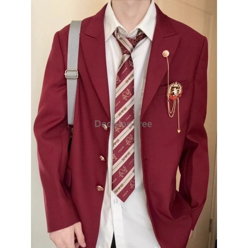 2025 stile accademia stile giapponese DK uniforme elegante bel ragazzo quotidiano campus indumento letteratura popolare uniforme scolastica d'arte