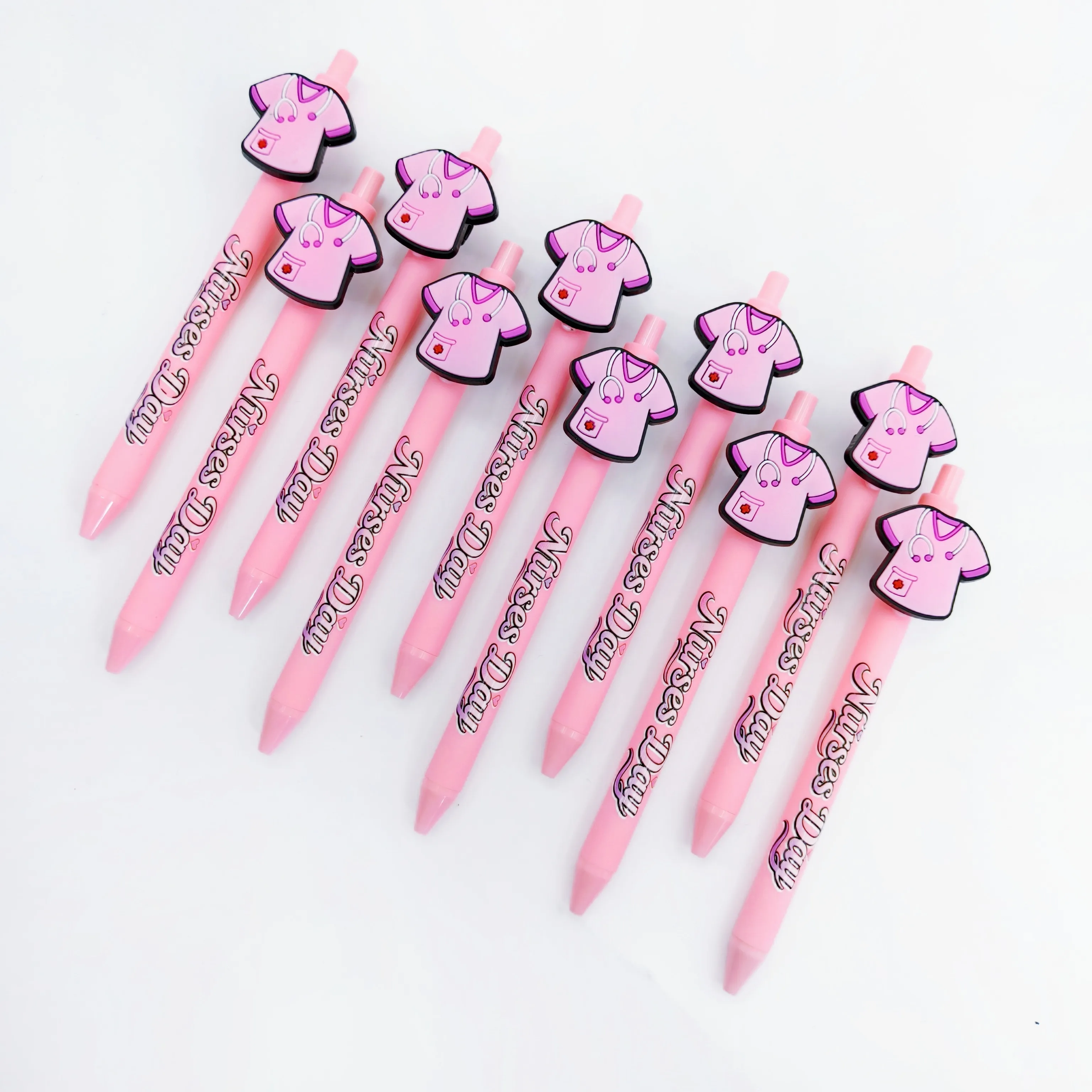 

10 шт./20 шт. розовая форма медсестры, медицинская шариковая ручка, подарочная ручка «Спасибо за медицинским персолом», подарок на день медсестры, шариковая ручка