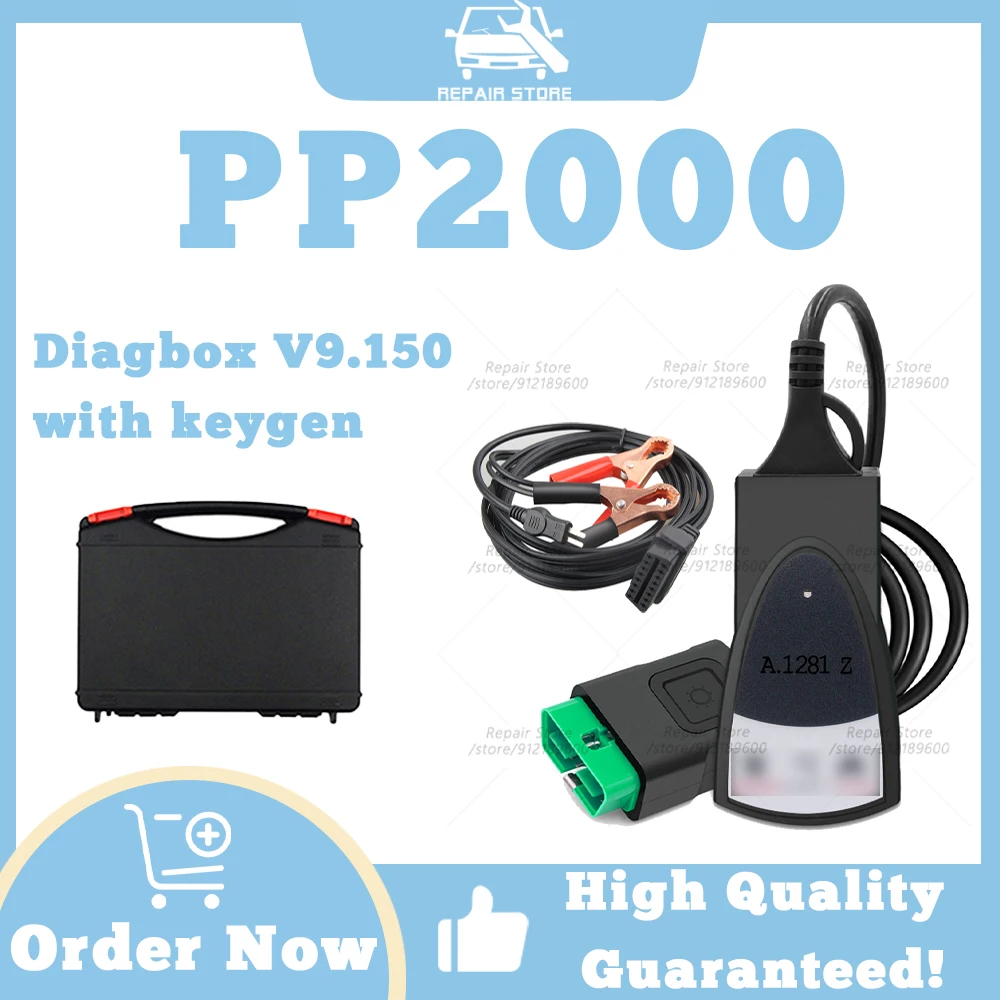 

4 Brand Diagnostic Tools PP2000 Normal Chip With Clip Diagbox V9.150 with keygen Support for multiple languages Measured Values