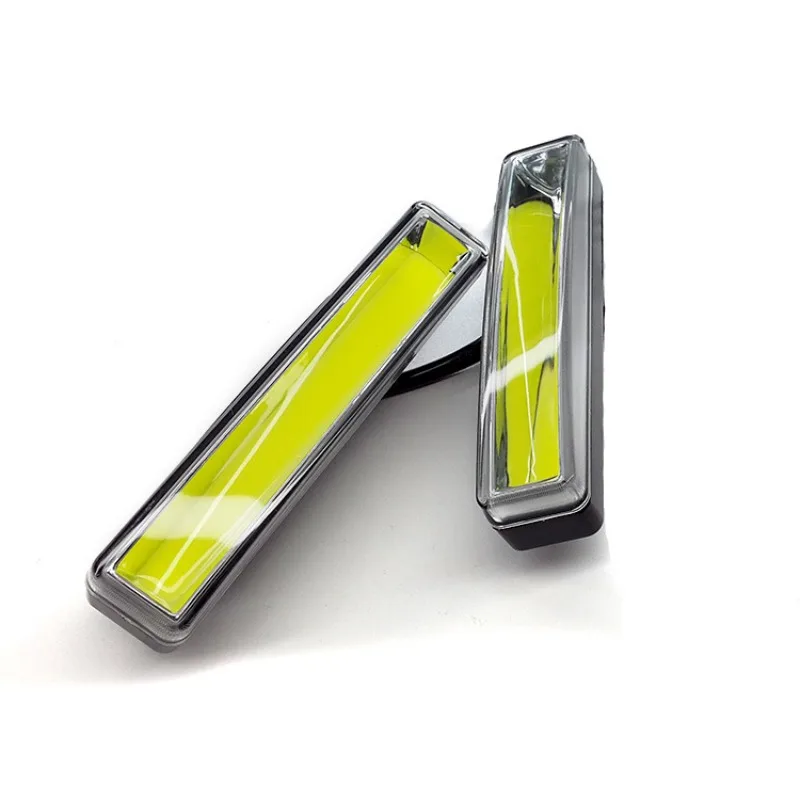 2Pcs Auto Daylight Super Bright DRL COB Waterproof Fog Lamp High-brightness LED Daytime Running Light w/ On/Off Function Driving