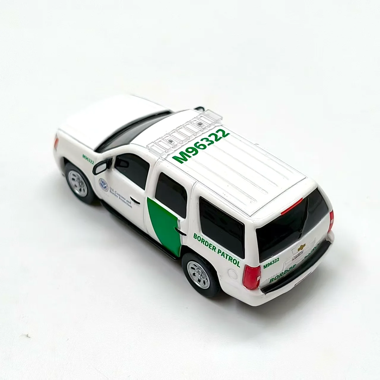 Modèle de voiture en alliage moulé sous pression, échelle 596 1:64, Chevrolet Ta River, patrouille de frontière américaine, jouet de collection, cadeau, affichage Souvenir, ornement