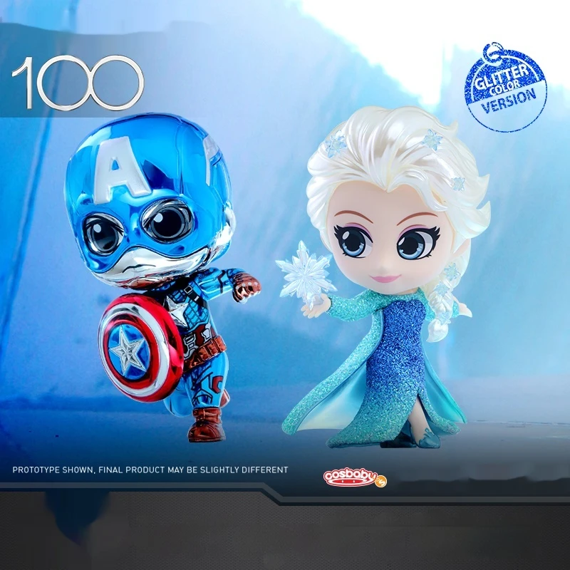 Hot Toys Elsa Captain America Cos Baby (S) Mini Collector Doll Valentine'S Day Children'S Day Gift For Personal Collection