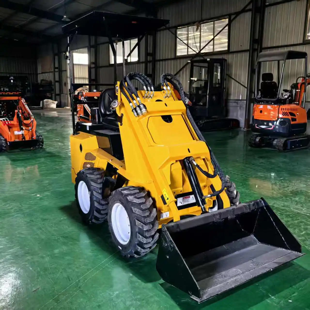 

Made in China Hot Selling Slip Steering Loader Small Wheel Loader with Accessories Micro Wheel Loader