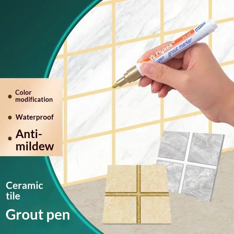 1/5Pcs Quick Dry Home Repair Tool DIY Grout Pen For Bathroom Kitchen Tiles Whitening Grout Marker To Revive Old Grout