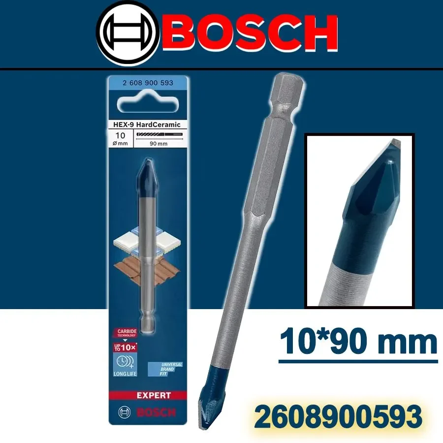 Bosch Expert HEX 9 Hard Ceramic Drill Bit 10 x 90mm-Campbell Miller Tools Professional Accessories 2608900593