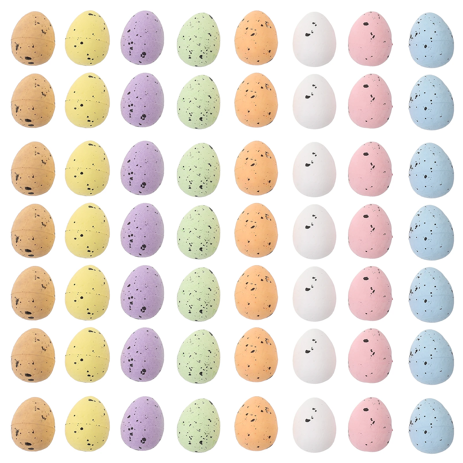 Décorations d'œufs en mousse, 100 pièces, 1 8cm, œufs de Simulation colorés, légers, bricolage, Mini faux œufs de pâques, accessoires Montessori