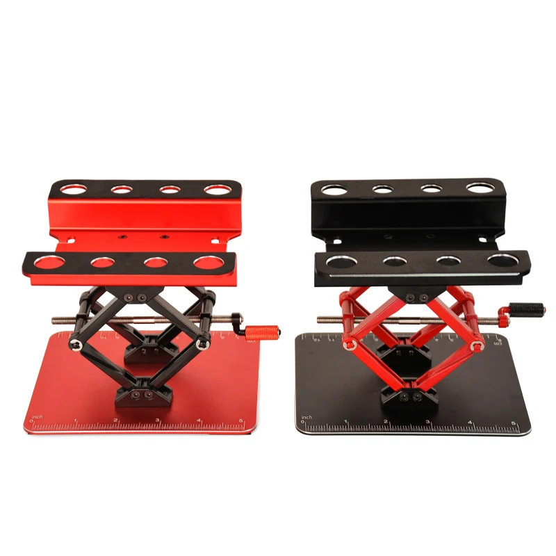 

Подставка для ремонта автомобилей с дистанционным управлением, верстак с регулируемой высотой, подходит для Trx4 Slash Axial Arrma Kraton Redcat 1/10 1/8 1/12 Гусеничный автомобиль, платформа инструментов для сборки внедорожников