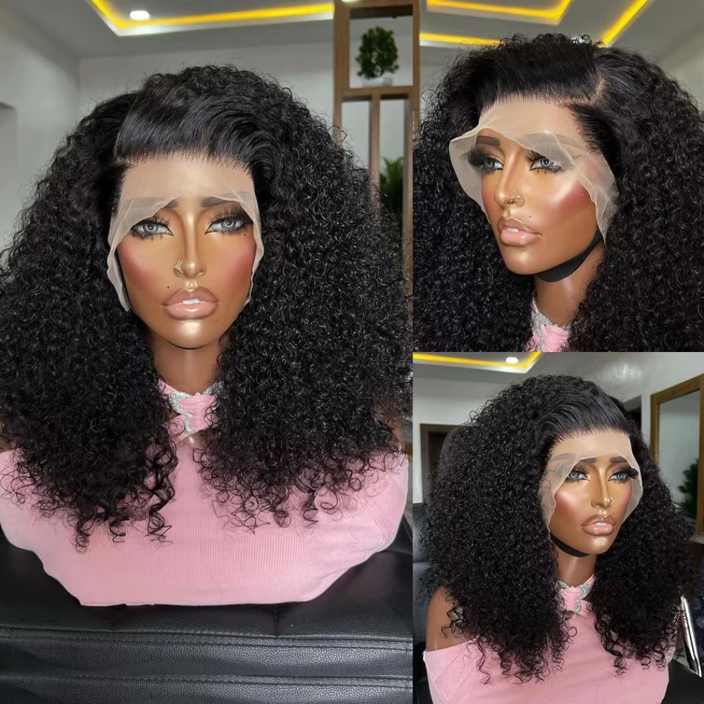 

Парик Water Wave Bob Человеческие волосы 13x4 HD Прозрачные парики шнурка 200% Плотность волос Remy 4x4 Закрытый парик шнурка Предварительно выщипанные для женщин