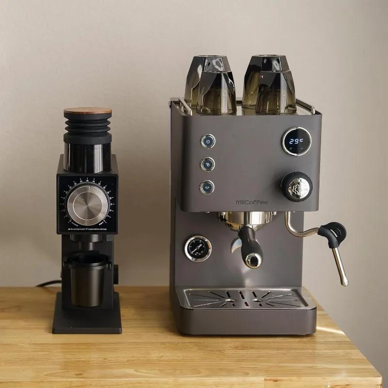 home.Apex Espresso Machine V2 (رمادي)