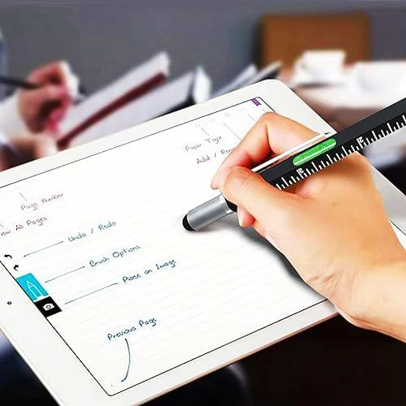 Penne per attrezzi da 24 pezzi penne per attrezzi 6 In 1 penne per attrezzi multiuso e ricariche per inchiostro da 24 pezzi Gadget cacciavite penne regalo