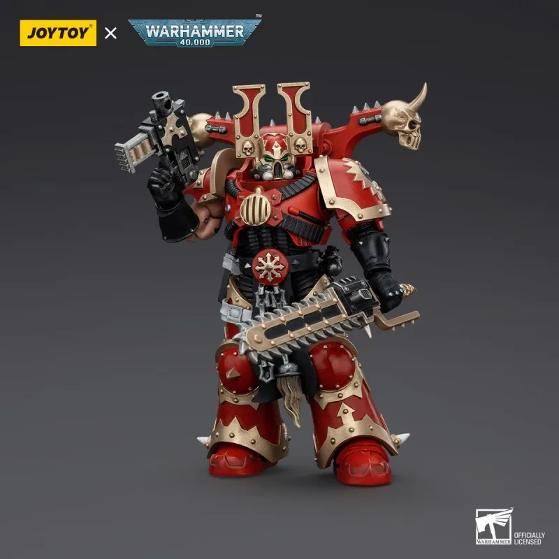 【IN STOCK】JOYTOY Dark Source Warhammer 40K World Eaters Khorne Berserkers 7-Piece Set 1:18 Scale Action Figure Collectible Toy