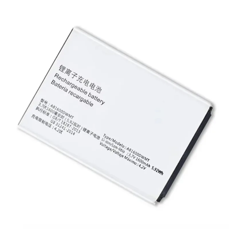 3.7V 1600mAh Mobile Phone Batteries For Philips XENIUM S309 CTS309 AB1600DWMT AB1600DWML Portable Cell Phone Battery