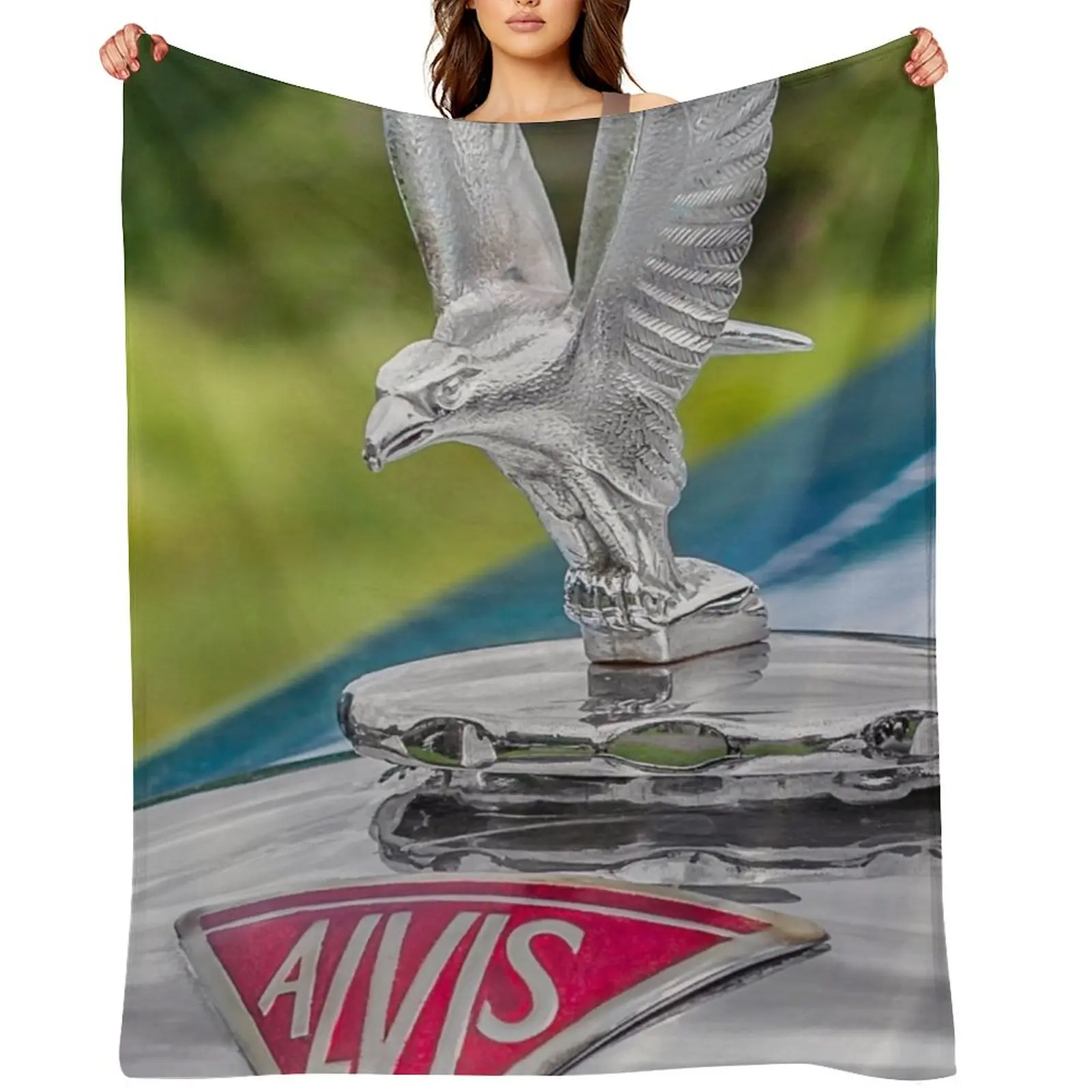 

Alvis Car Mascot Throw Blanket Loose Soft Beds Decorative Sofas Summer Blankets