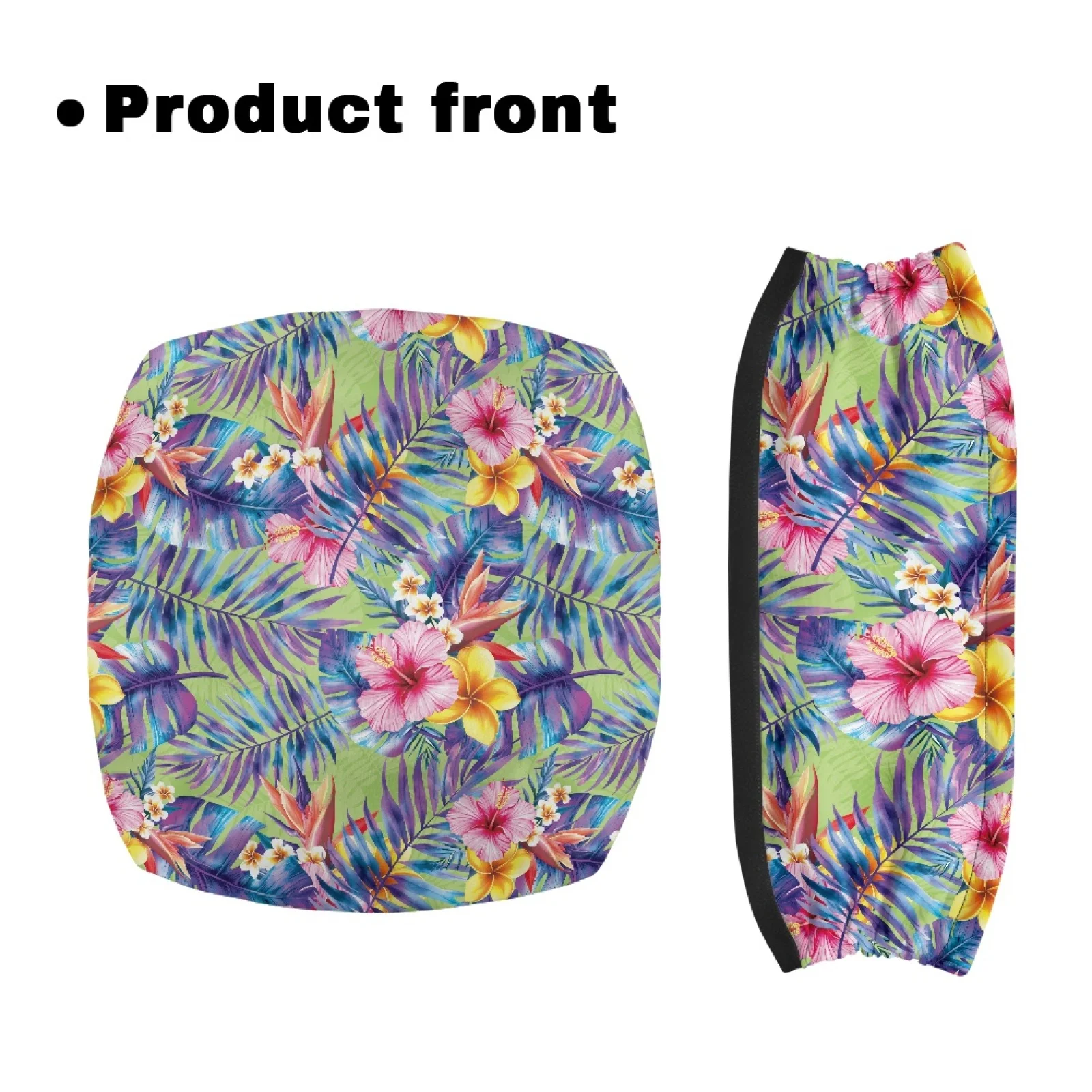 Coloranimal Tropical Floral Print 2 Pcs Rollator Seat Covers Cover Only Rollator Walker Seat Cushion Cover for Elderly