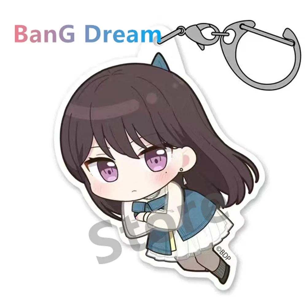 Hot Anime BanG Dream! Acrylic key chain Schoolbag decor Sign Fans Gifts 6cm