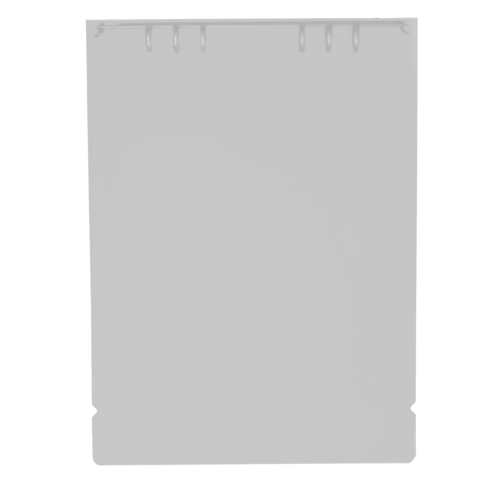 Carpeta planificadora transparente A4, carpeta de hojas sueltas, cuaderno portátil, almacenamiento de archivos, Bloc de notas blanco