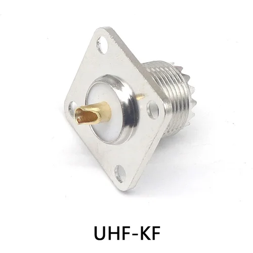 Imagen 2 del producto Conector RF de 50 ohmios, conector de placa cuadrada con brida de UHF-KF, enchufe de M-KF, conector RF hembra SL16