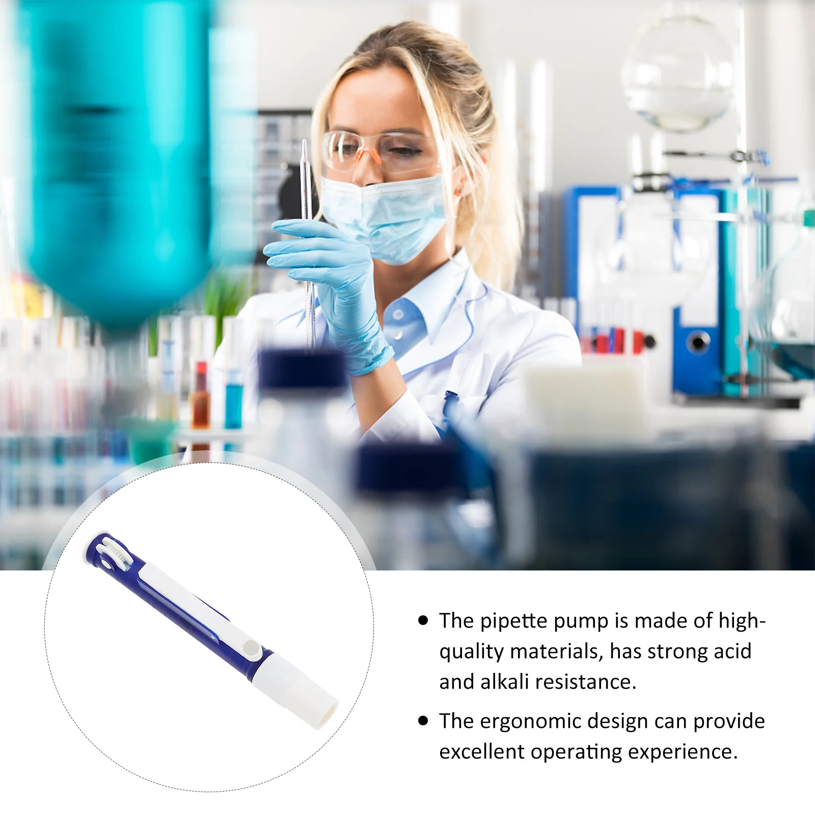 

2Ml Pipette Pump For Plastic Glass Pipettes Thumb Wheel Design Precise Liquid Transfer Lab Tool Manual Scientific Pump