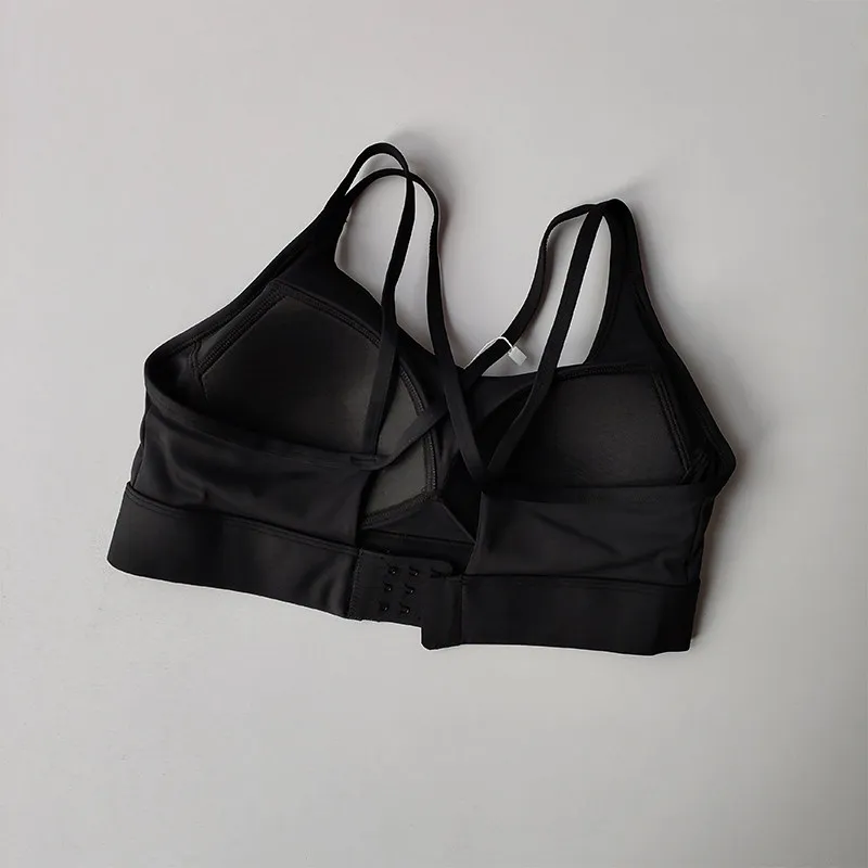 Hochintensiver Fitness-Sport-BH, stoßfest, verhindert Durchhängen, integrierter Stil, Laufunterwäsche, Kontrast-Weste-Top für Frauen – Detail 18