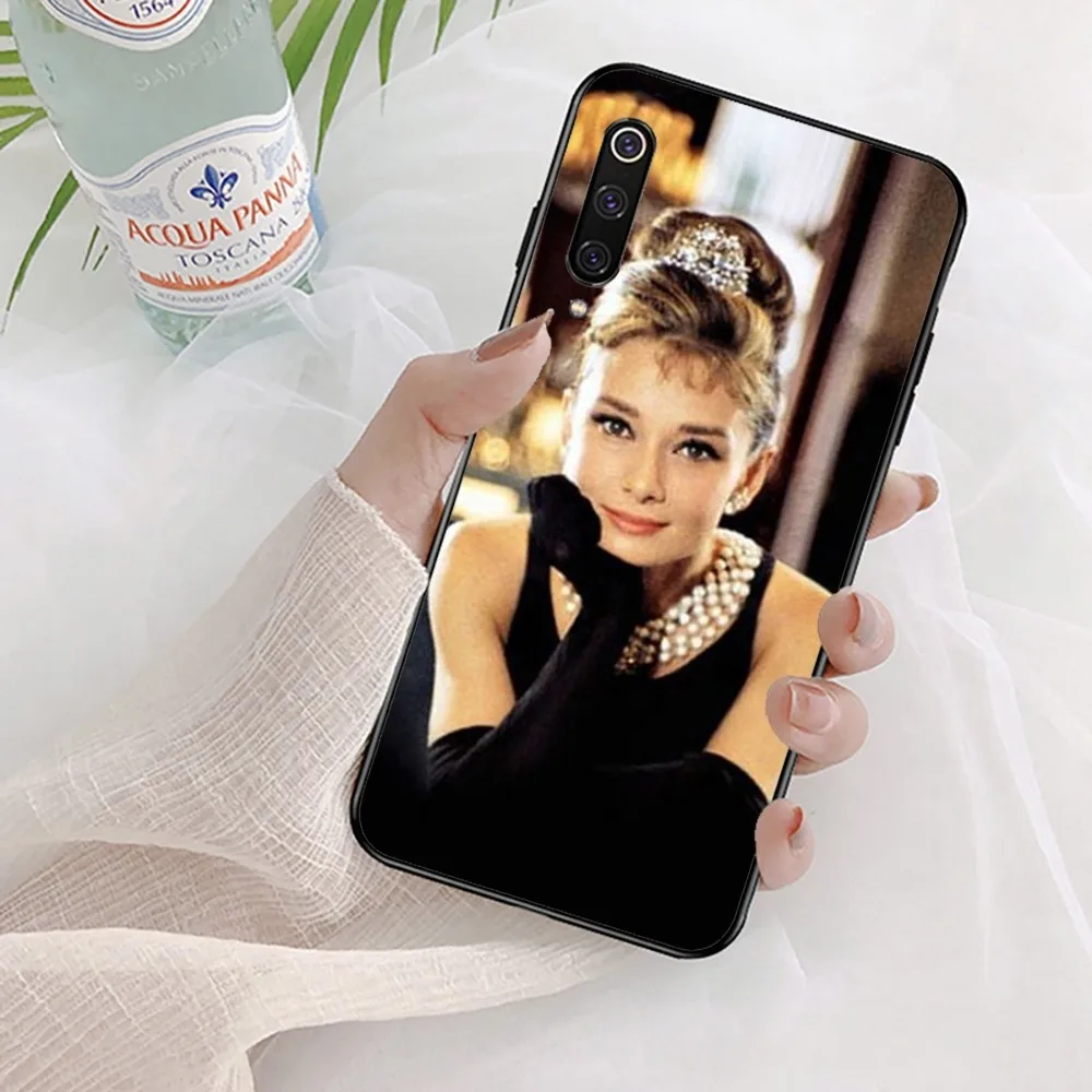 Audrey Hepburn Phone Case For Xiaomi Mi 5X 8 9 10 11 12 lite pro 10T PocoX3pro PocoM3 Note 10 pro lite