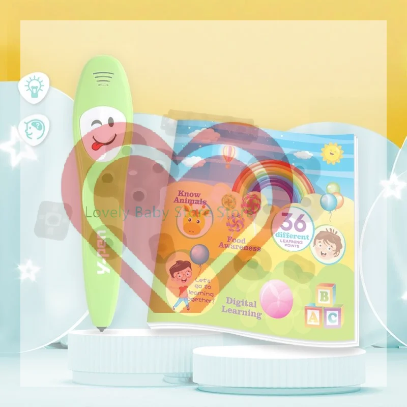 【BS】1 Set English Learning Smart Point Touch Talking Pen Learning Machine Voice Sound Book For Kids Educational Toy