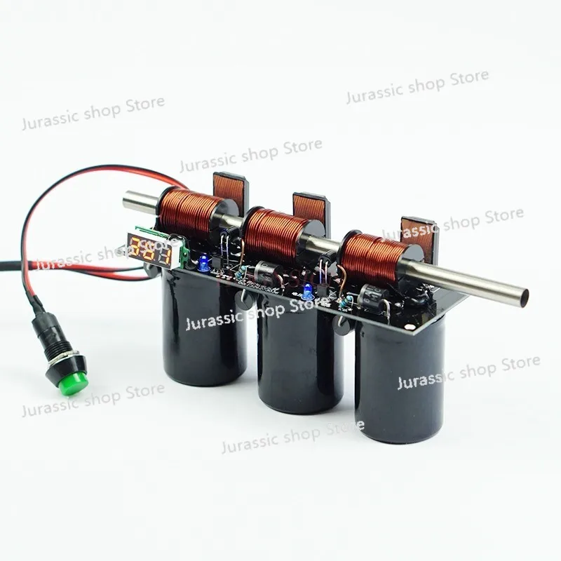 

1set Electromagnetic Gun Diy Kit Homemade Electromagnetic Coil Acceleration Gun