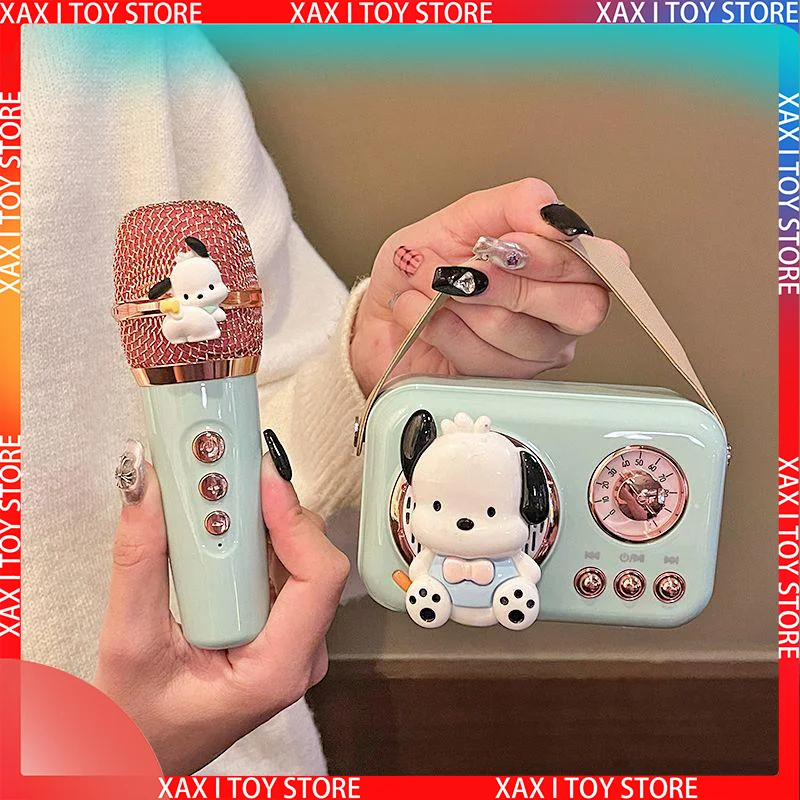 

Sanrio Hello Kitty Pachacco 5.0 Bluetooth Speaker With Microphone Karaoke Kawaii High Value Wireless Portable For Birthday Gifts