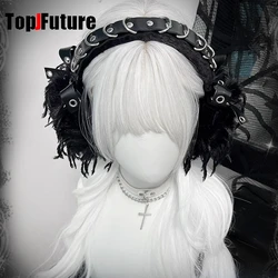 Gothic Lolita Earmuffs Punk New Designer Furry Ear Muff Earmuff Ear Warmer Gothic Steampunk Ear Protection Cycling Earbags