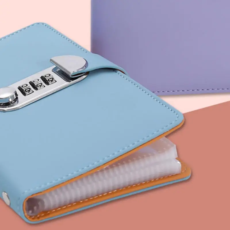 توفير المال 100 مغلف توفير المال تشالنغ بو سعة كبيرة الموثق الصغير التوفير التحدي مقاوم للماء مع قفل كلمة المرور #5