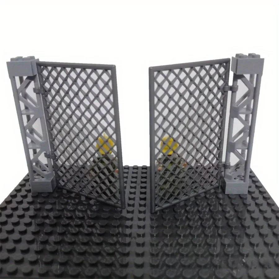 4 pz MOC FAI DA TE WW2 Base Militare Filo Spinato Recinzione Maglia Rete di Isolamento per la Città SWAT Building Blocks Modello Mattoni Set