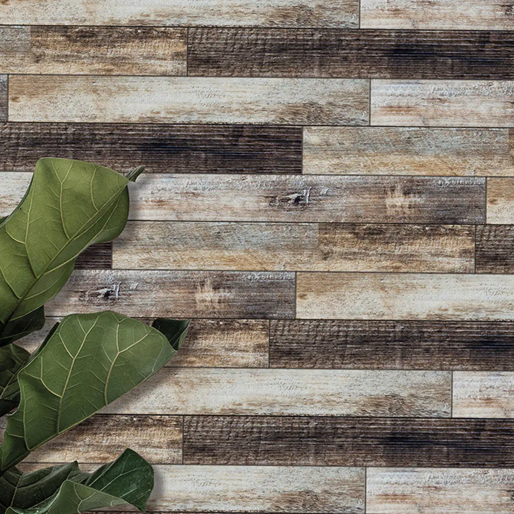 

1Pcs Wood Pattern Floor Sticker High Quality Easy Peel Removable No Residue Wall Floor Glass Decorative Sticker Home Renovation