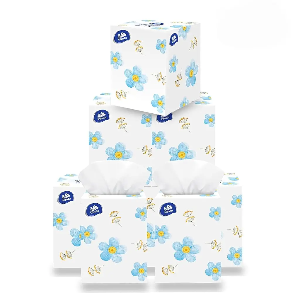 

Салфетки для лица Ultra Care, 3-слойные, большие, 8,26 x 7,48 дюймов, 82 салфетки в блоке, 8 блоков в коробке (всего 656 салфеток), мягкие и нежные.