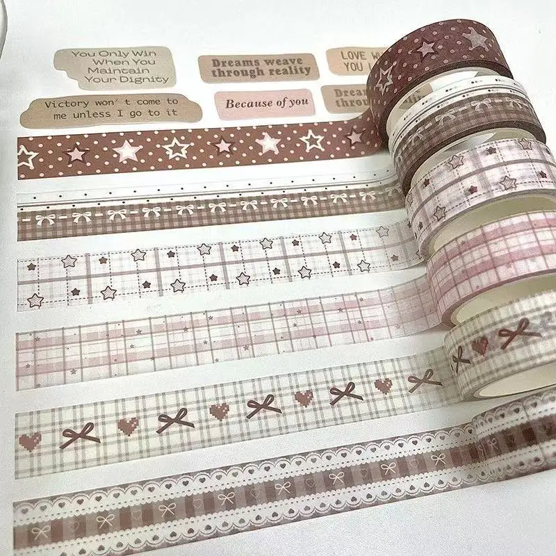 1,5 cm x 5 m Retro-Themen-Washi-Tape mit Blumen- und Karomuster für DIY-Scrapbooking, Journal, Handarbeiten, Geschenkdekoration. – Detail 1
