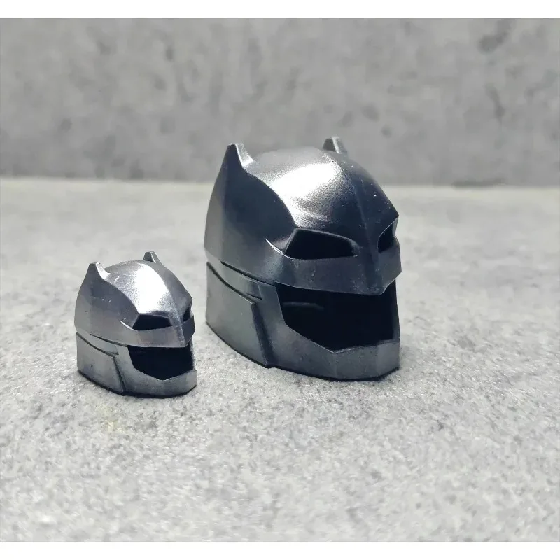 1/12 1/6 Scale Heavy Armor Empty DC Batman Helmet Soldier Accessories Skull Model for 6''12'' HT Mezco Action Figures Accessory view 4