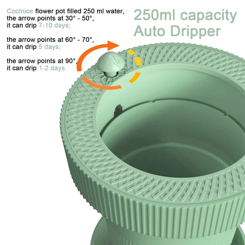 Outdoor Or Indoor Flower Pots With Self-Watering Function, Flower Pots With Drainage Holes And Plates Durable Pink