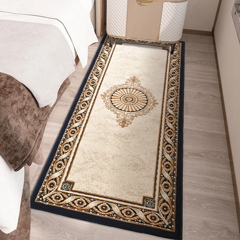 European Style Bedroom Carpets Home Bedside Thick Rug Modern Corridor Hallway Carpet Luxury Court Tatami Mat Rug Window Carpets